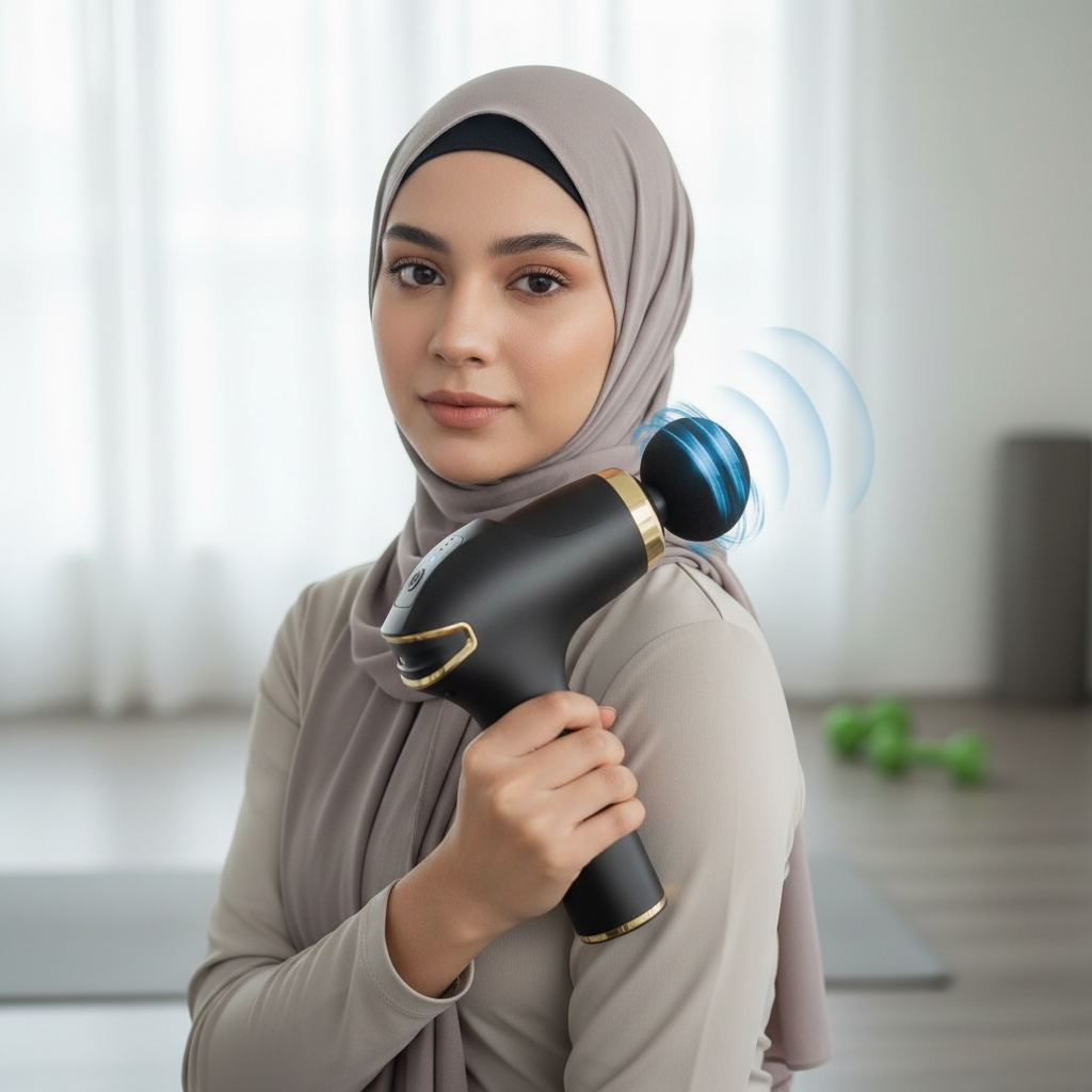 BLD-328 Compact Power Massager – Deep Tissue Cordless Massage Gun (Rechargeable)