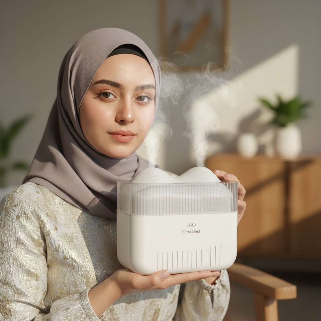 Mini Mountain Mist Humidifier – H2O Double Spray Cool Mist Diffuser Pakistan