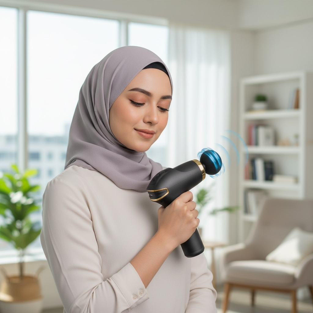 BLD-328 Compact Power Massager – Deep Tissue Cordless Massage Gun (Rechargeable)