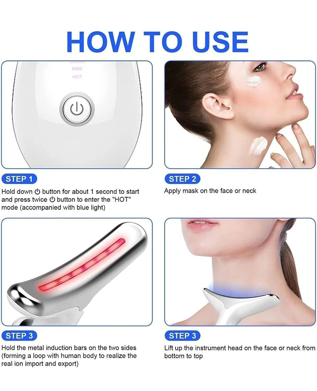 Anti-Wrinkle Beauty Apparatus – Face & Neck Lifting Device for Women in Pakistan