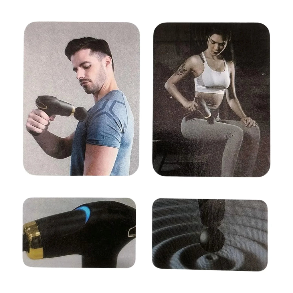 BLD-328 Compact Power Massager – Deep Tissue Cordless Massage Gun (Rechargeable)