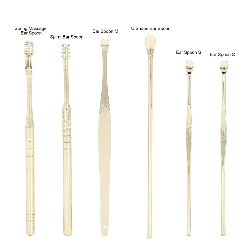 Ear Wax Cleaning Kit – 5 Pcs Stainless Steel Ear Cleaner Set Pakistan