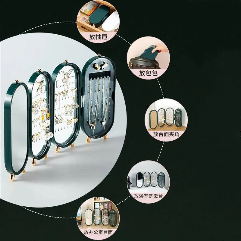 Folding Screen Jewelry Box – Space Saving Foldable Organizer for Women in Pakistan