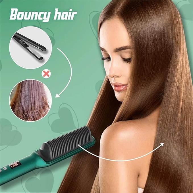 Hair Straightener Comb for Women – Quick Heating & Anti-Frizz Styling Tool (Pakistan)