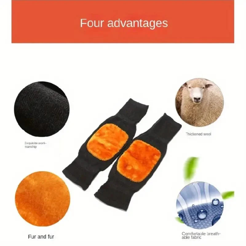 HeatFlex Winter Thermal Knee Pads – Warm Fleece Knee Support Pakistan