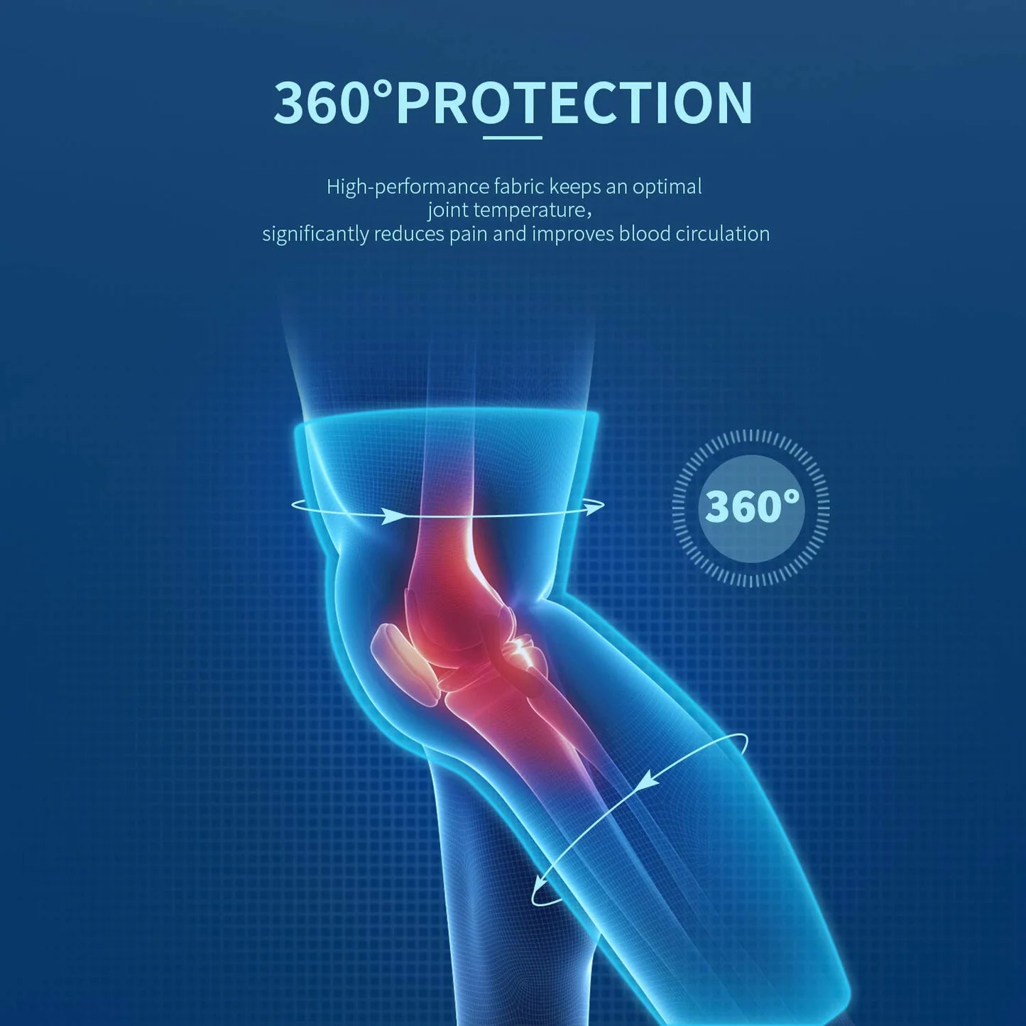 Full Leg Compression Sleeves – Knee Support & Muscle Recovery Brace (Pair)