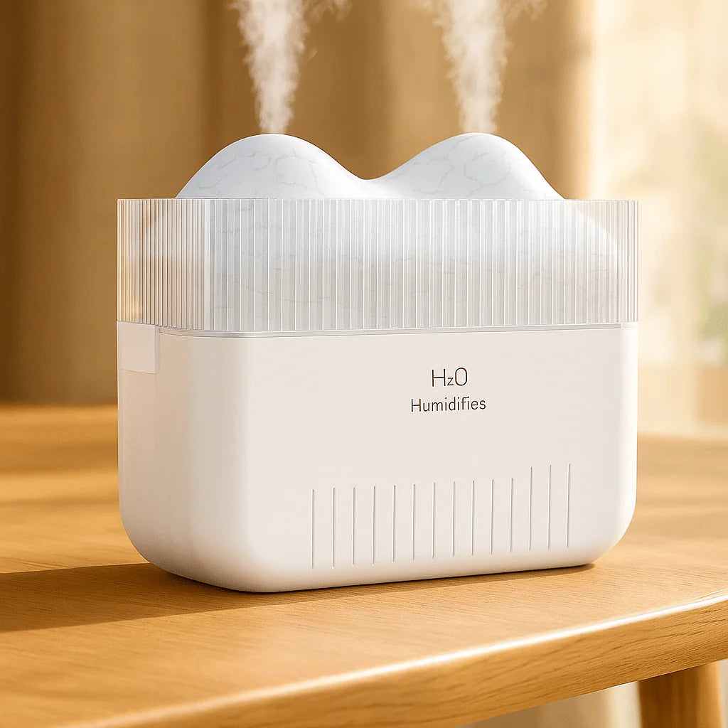 Mini Mountain Mist Humidifier – H2O Double Spray Cool Mist Diffuser Pakistan