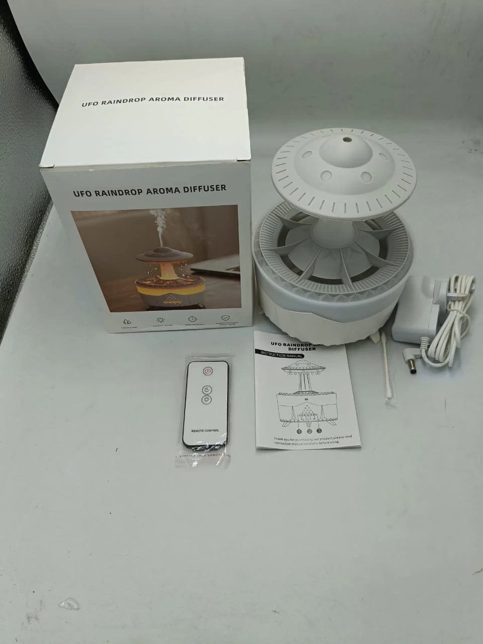 Mushroom Air Humidifier – LED Rain Cloud Aromatherapy Diffuser