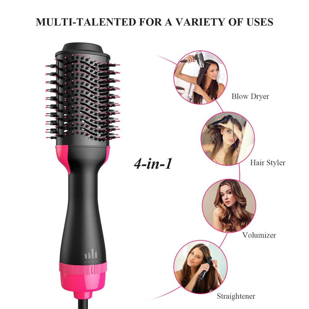 One Step Hot Air Brush for Women – Dryer, Straightener & Volumizer in 1 (Pakistan)