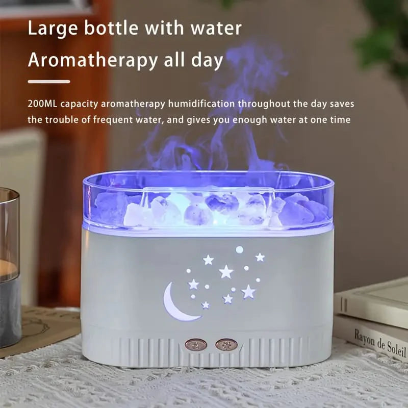 StarGlow Cool Mist Aroma Diffuser – 200ml Moon & Star Humidifier Pakistan